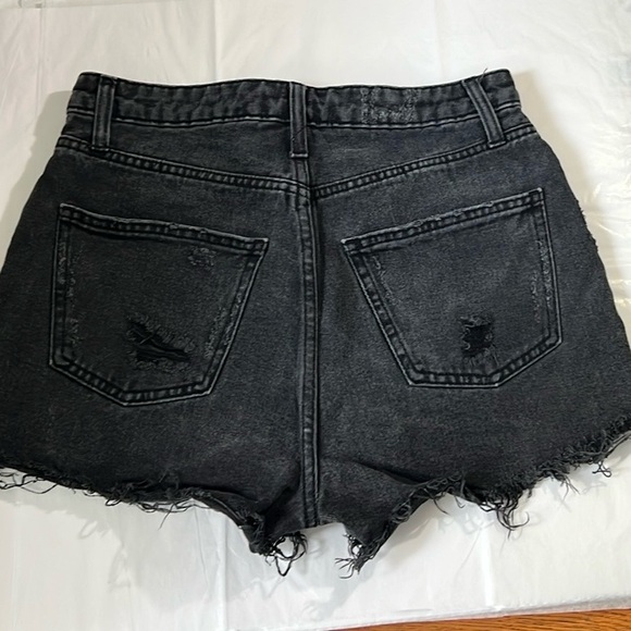 Wild Fable Distressed Black Denim Shorts - Picture 5 of 8